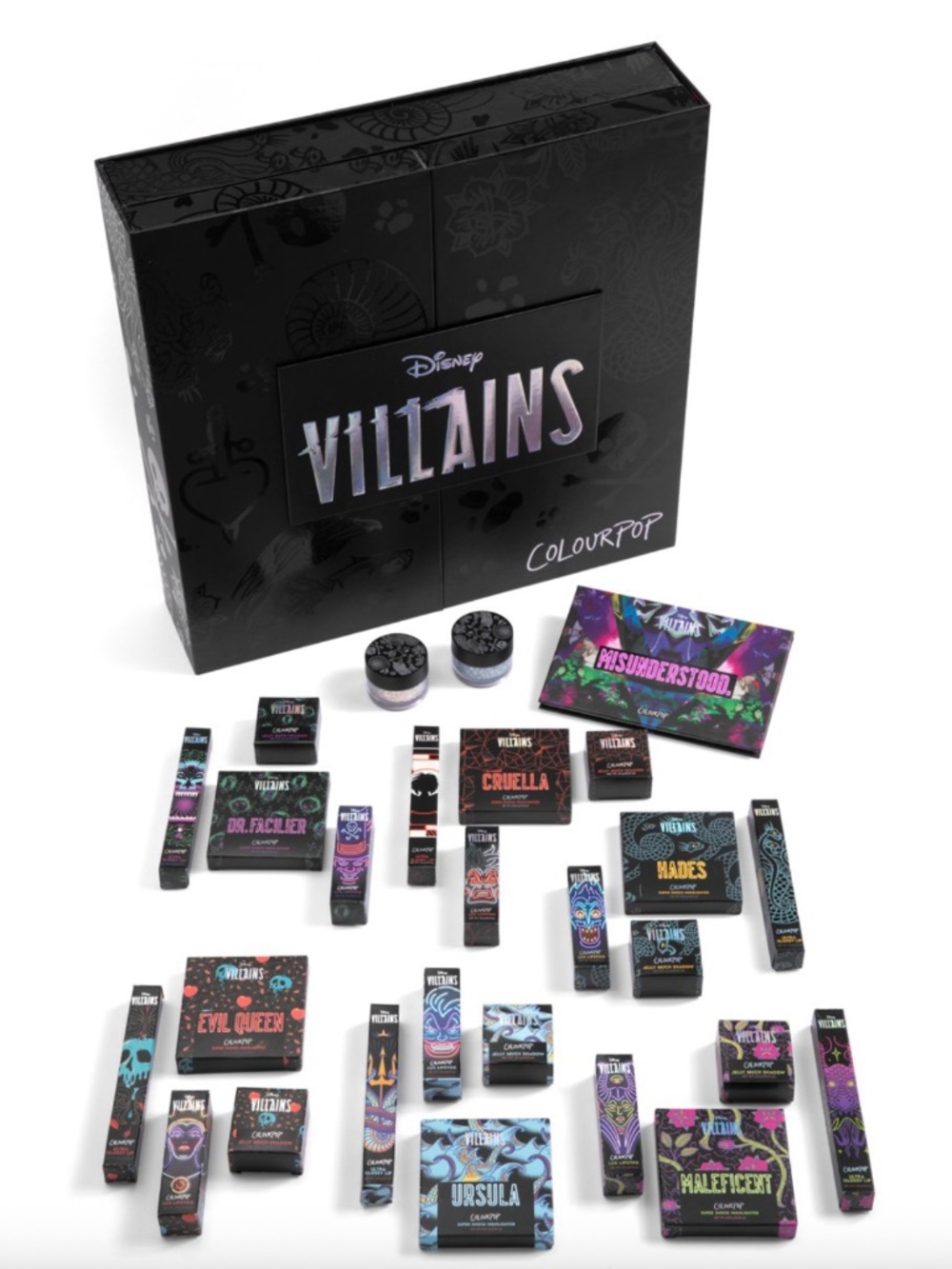 ColourPop X Disney Villains Makeup Entire Collection PR Box~Rare & Hard to Find